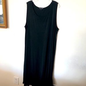 Sleeveless Eileen Fisher 100% silk black dress